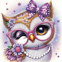 Load image into Gallery viewer, Cartoon Owl 30*30CM(Canvas) Partial Special Shaped Drill Diamond Painting