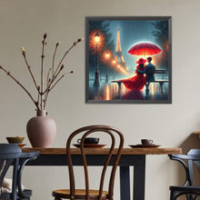 Load image into Gallery viewer, Romantic Couple And The Eiffel Tower 40*40CM(Canvas) Full Round Drill Diamond Painting