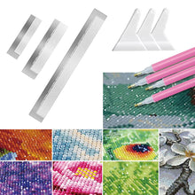 Load image into Gallery viewer, 3Pcs Diamond Painting Ruler with 3 Corrector Tools (216 400 800 Blank Grids)