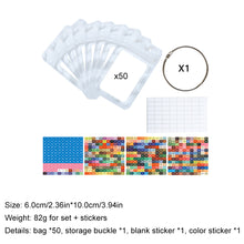 Load image into Gallery viewer, 50pcs DIY Diamond Painting Tools Self Adhesive Bags for Craft Supplies (White)