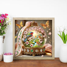 Load image into Gallery viewer, Crystal Ball Bluebird 30*30CM(Canvas) Partial Special Shaped Drill Diamond Painting