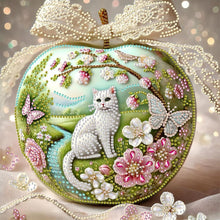 Load image into Gallery viewer, Crystal Ball Cat 30*30CM(Canvas) Partial Special Shaped Drill Diamond Painting