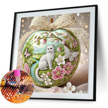 Load image into Gallery viewer, Crystal Ball Cat 30*30CM(Canvas) Partial Special Shaped Drill Diamond Painting