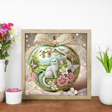 Load image into Gallery viewer, Crystal Ball Cat 30*30CM(Canvas) Partial Special Shaped Drill Diamond Painting