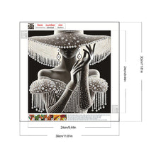 Load image into Gallery viewer, Elegant Lady-Woman 30*30CM(Canvas) Partial Special Shaped Drill Diamond Painting