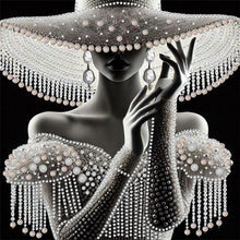 Load image into Gallery viewer, Elegant Lady-Woman 30*30CM(Canvas) Partial Special Shaped Drill Diamond Painting