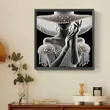 Load image into Gallery viewer, Elegant Lady-Woman 30*30CM(Canvas) Partial Special Shaped Drill Diamond Painting