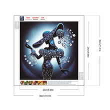 Load image into Gallery viewer, Elegant Lady-Woman 30*30CM(Canvas) Partial Special Shaped Drill Diamond Painting