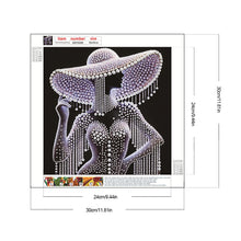 Load image into Gallery viewer, Elegant Lady-Woman 30*30CM(Canvas) Partial Special Shaped Drill Diamond Painting