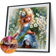 Load image into Gallery viewer, Cute Girl 40*40CM(Canvas) Full Round Drill Diamond Painting