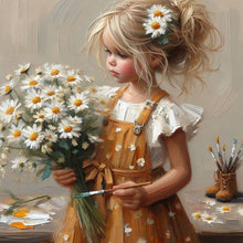 Load image into Gallery viewer, Cute Girl 40*40CM(Canvas) Full Round Drill Diamond Painting