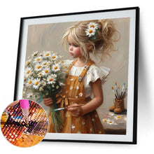 Load image into Gallery viewer, Cute Girl 40*40CM(Canvas) Full Round Drill Diamond Painting