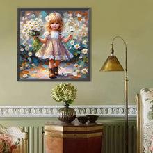 Load image into Gallery viewer, Cute Girl 40*40CM(Canvas) Full Round Drill Diamond Painting