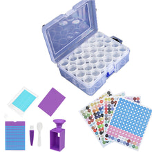 Load image into Gallery viewer, Diamond Painting Bead Storage Container Diamond Art Organizer(24 Bottles Purple)
