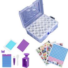 Load image into Gallery viewer, Diamond Painting Bead Storage Container Diamond Art Organizer(24 Bottles Purple)
