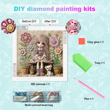 Load image into Gallery viewer, Cute Child 30*30CM(Canvas) Partial Special Shaped Drill Diamond Painting