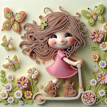 Load image into Gallery viewer, Cute Child 30*30CM(Canvas) Partial Special Shaped Drill Diamond Painting