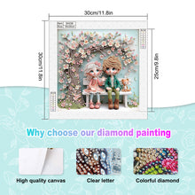 Load image into Gallery viewer, Cute Child 30*30CM(Canvas) Partial Special Shaped Drill Diamond Painting