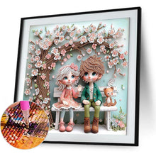 Load image into Gallery viewer, Cute Child 30*30CM(Canvas) Partial Special Shaped Drill Diamond Painting
