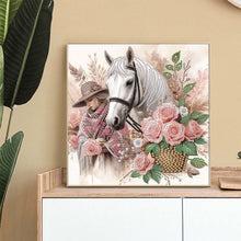 Load image into Gallery viewer, Horse 30*30CM(Canvas) Partial Special Shaped Drill Diamond Painting
