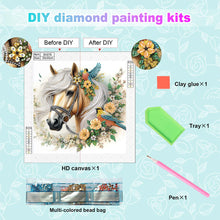 Load image into Gallery viewer, Horse 30*30CM(Canvas) Partial Special Shaped Drill Diamond Painting
