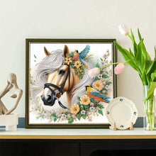 Load image into Gallery viewer, Horse 30*30CM(Canvas) Partial Special Shaped Drill Diamond Painting