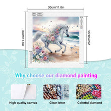 Load image into Gallery viewer, Horse 30*30CM(Canvas) Partial Special Shaped Drill Diamond Painting