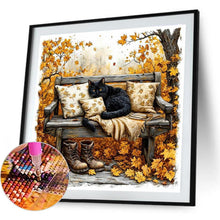 Load image into Gallery viewer, Cat On A Chair 40*40CM(Canvas) Full Round Drill Diamond Painting