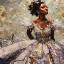 Load image into Gallery viewer, Black Woman 40*40CM(Canvas) Full Round Drill Diamond Painting