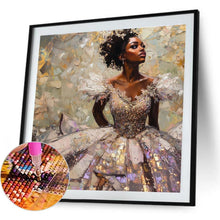 Load image into Gallery viewer, Black Woman 40*40CM(Canvas) Full Round Drill Diamond Painting