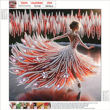 Load image into Gallery viewer, Girl Dancing On Ice 30*30CM(Canvas) Partial Special Shaped Drill Diamond Painting