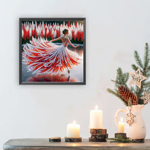 Load image into Gallery viewer, Girl Dancing On Ice 30*30CM(Canvas) Partial Special Shaped Drill Diamond Painting