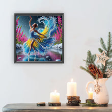 Load image into Gallery viewer, Girl Dancing On Ice 30*30CM(Canvas) Partial Special Shaped Drill Diamond Painting