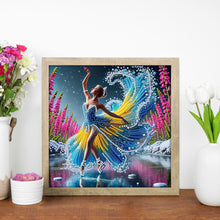 Load image into Gallery viewer, Girl Dancing On Ice 30*30CM(Canvas) Partial Special Shaped Drill Diamond Painting