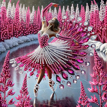 Load image into Gallery viewer, Girl Dancing On Ice 30*30CM(Canvas) Partial Special Shaped Drill Diamond Painting