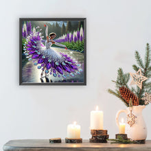 Load image into Gallery viewer, Girl Dancing On Ice 30*30CM(Canvas) Partial Special Shaped Drill Diamond Painting