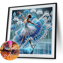 Load image into Gallery viewer, Girl Dancing On Ice 30*30CM(Canvas) Partial Special Shaped Drill Diamond Painting