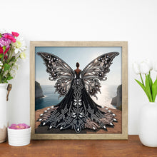 Load image into Gallery viewer, Angel Wings Girl 30*30CM(Canvas) Partial Special Shaped Drill Diamond Painting