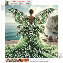 Load image into Gallery viewer, Angel Wings Girl 30*30CM(Canvas) Partial Special Shaped Drill Diamond Painting