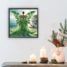Load image into Gallery viewer, Angel Wings Girl 30*30CM(Canvas) Partial Special Shaped Drill Diamond Painting