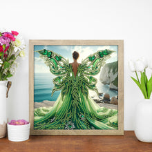 Load image into Gallery viewer, Angel Wings Girl 30*30CM(Canvas) Partial Special Shaped Drill Diamond Painting