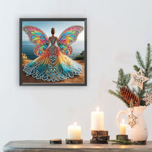 Load image into Gallery viewer, Angel Wings Girl 30*30CM(Canvas) Partial Special Shaped Drill Diamond Painting