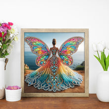 Load image into Gallery viewer, Angel Wings Girl 30*30CM(Canvas) Partial Special Shaped Drill Diamond Painting