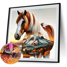Load image into Gallery viewer, Snow Mountain Horse 40*40CM(Canvas) Full Round Drill Diamond Painting