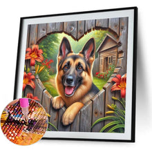 Load image into Gallery viewer, Heartwarming Sheepdog-Dog 30*30CM(Canvas) Full Round Drill Diamond Painting