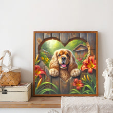 Load image into Gallery viewer, Heartwarming Cocker Spaniel-Dog 30*30CM(Canvas) Full Round Drill Diamond Painting