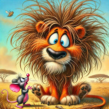 Load image into Gallery viewer, Talking Lion And Mouse 40*40CM(Canvas) Full Round Drill Diamond Painting