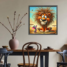 Load image into Gallery viewer, Talking Lion And Mouse 40*40CM(Canvas) Full Round Drill Diamond Painting