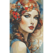 Load image into Gallery viewer, Elegant Beauty-Woman 40*60CM(Canvas) Full Round Drill Diamond Painting