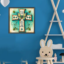 Load image into Gallery viewer, Cross Butterfly 30*30CM(Canvas) Full Round Drill Diamond Painting